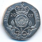 Great Britain, 20 pence, 1998–2008