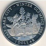 Cook Islands, 1 dollar, 2001