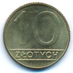 Poland, 10 zlotych, 1989–1990