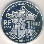 Франция, 1 1/2 евро (2002 г.)