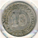 Straits Settlements, 10 cents, 1902&ndash;1903