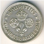 Маврикий, 1/4 рупии (1946 г.)