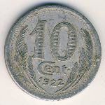 Eure-et-Loir, 10 сентим, 1922