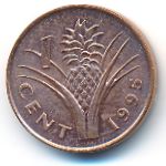 Swaziland, 1 cent, 1995