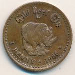 Gold Reef City., 1 penny, 1986