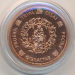 Gibraltar., 1 euro cent, 2003