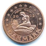Denmark., 5 euro cent, 2002