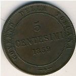 Тоскана, 5 чентезимо (1859 г.)