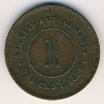 Стрейтс-Сетлментс, 1 цент (1883 г.)
