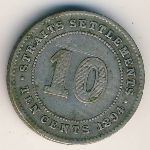 Стрейтс-Сетлментс, 10 центов (1894 г.)