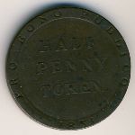 Isle of Man, 1/2 пенни, 1831