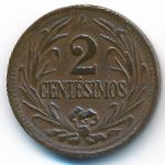 Uruguay, 2 centesimos, 1943–1951