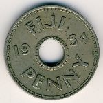 Fiji, 1 пенни, 1954&ndash;1968