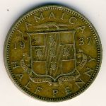 Jamaica, 1/2 penny, 1937