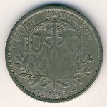 Bolivia, 10 centavos, 1895