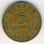 Белиз, 5 центов (1973&ndash;1979 г.)