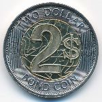 Zimbabwe, 2 dollars, 2018