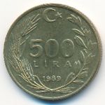 Турция, 500 лир (1989–1997 г.)