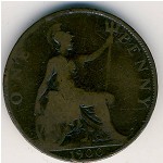 Великобритания, 1 пенни (1900 г.)