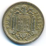Spain, 1 peseta, 1946–1963