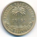 British West Africa, 2 shillings, 1938–1947
