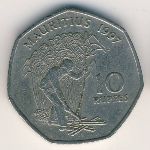 Mauritius, 10 рупий, 1997
