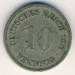 Германия, 10 пфеннигов (1875 г.)