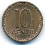 Lithuania, 10 centu, 1991