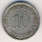 Германия, 10 пфеннигов (1904 г.)