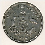 Australia, 1 shilling, 1910