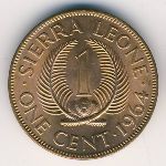 Sierra Leone, 1 cent, 1964
