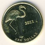 Saba., 1 dollar, 2011