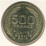 Джибути, 500 франков (1989&ndash;1997 г.)