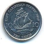 East Caribbean States, 10 центов, 