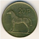 Ireland, 20 pence, 1986–2000
