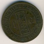 French Cochin China, 1 cent, 1879–1885