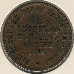 Baden, 1 kreuzer, 1861