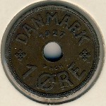 Denmark, 1 ore, 1926&ndash;1927
