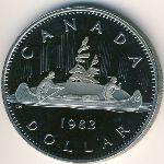 Canada, 1 доллар, 1983
