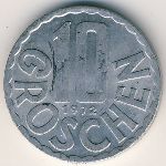 Австрия, 10 грошей (1972&ndash;1990 г.)