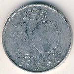 German Democratic Republic, 10 пфеннигов, 1968&ndash;1979