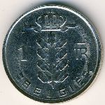 Belgium, 1 франк, 1975&ndash;1980