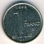 Belgium, 1 франк, 1995