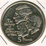 Gibraltar, 5 фунтов, 1998