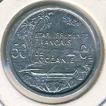 French Oceania, 50 centimes, 1949