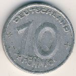 ГДР, 10 пфеннигов (1948 г.)