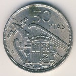 Spain, 50 песет, 1957