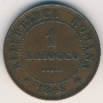 Papal States, 1 baiocco, 1849