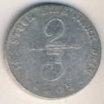 Мекленбург-Шверин, 2/3 талера (1808 г.)