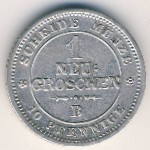 Saxony, 1 новый грош, 1863&ndash;1865